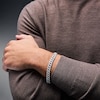 Thumbnail Image 2 of 4-1/2 CT. T.W. Certified Lab-Grown Diamond Curb Chain Bracelet in Solid Sterling Silver (F/SI2) - 8.5”