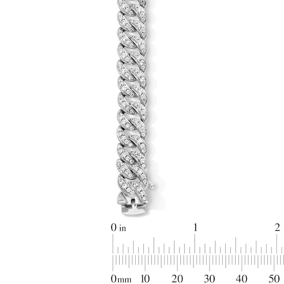 4-1/2 CT. T.w. Certified Lab-Grown Diamond Curb Chain Bracelet in Solid Sterling Silver (F/Si2) - 8.5â