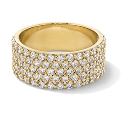 1-1/2 CT. T.W. Certified Lab-Grown Diamond Multi-Row Band in 14K Gold (F/VS2)