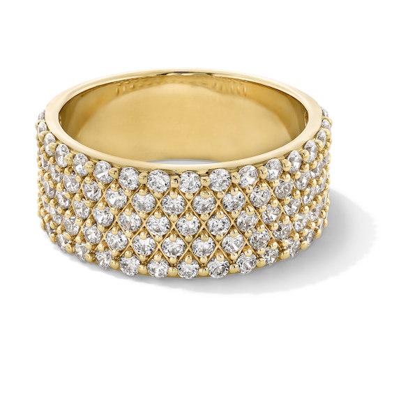 1-1/2 CT. T.w. Certified Lab-Grown Diamond Multi-Row Band in 14K Gold (F/Vs2)