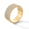 Thumbnail Image 2 of 1-1/2 CT. T.W. Certified Lab-Grown Diamond Multi-Row Band in 14K Gold (F/VS2)