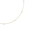 Thumbnail Image 2 of 1/2 CT. T.W. Certified Lab-Grown Diamond Bezel-Set Station Necklace in 10K Gold (F/VS2)