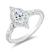 Thumbnail Image 1 of Enchanted Star Cinderella 1-1/3 CT. T.W. Oval Certified Lab-Grown Diamond Frame Engagement Ring in 14K White Gold
