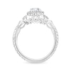 Thumbnail Image 3 of Enchanted Star Cinderella 1-1/3 CT. T.W. Oval Certified Lab-Grown Diamond Frame Engagement Ring in 14K White Gold
