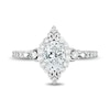 Thumbnail Image 4 of Enchanted Star Cinderella 1-1/3 CT. T.W. Oval Certified Lab-Grown Diamond Frame Engagement Ring in 14K White Gold