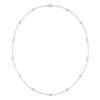 Thumbnail Image 1 of 2 CT. T.W. Certified Lab-Grown Diamond Bezel-Set Station Necklace in 10K White Gold (F/VS2)