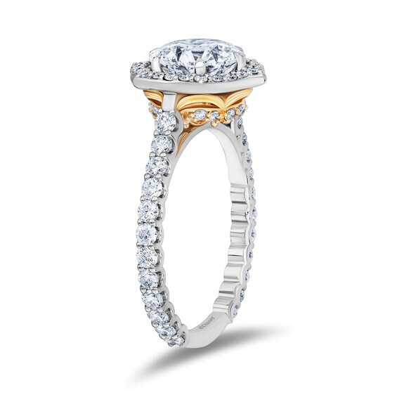 Enchanted Star Belle 2-7/8 CT. T.w. Certified Lab-Grown Diamond Frame Engagement Ring in 14K Two-Tone Gold (F/Vs2)
