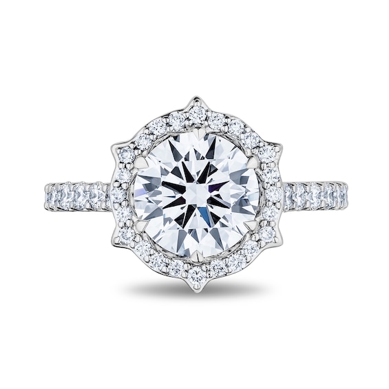 Enchanted Star Belle 2-7/8 CT. T.w. Certified Lab-Grown Diamond Frame Engagement Ring in 14K Two-Tone Gold (F/Vs2)