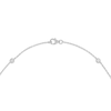 Thumbnail Image 3 of 1 CT. T.W. Certified Lab-Grown Diamond Bezel-Set Station Necklace in 10K White Gold (F/VS2)