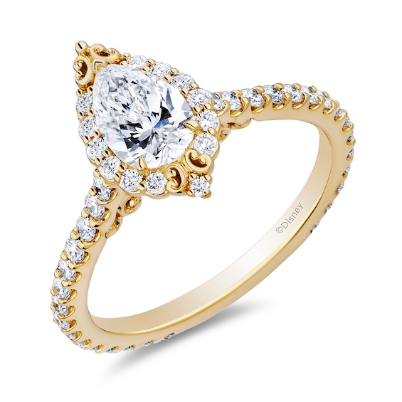 Enchanted Star Belle 1-1/3 CT. T.w. Pear-Shaped Certified Lab-Grown Diamond Frame Engagement Ring in 14K Gold (F/Vs2)