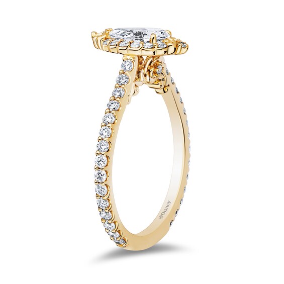Enchanted Star Belle 1-1/3 CT. T.w. Pear-Shaped Certified Lab-Grown Diamond Frame Engagement Ring in 14K Gold (F/Vs2)