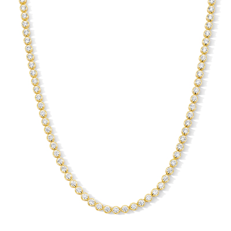 Main Image 1 of 15 CT. T.W. Certified Lab-Grown Diamond Tennis Necklace in 10K Gold (F/VS2) – 20”
