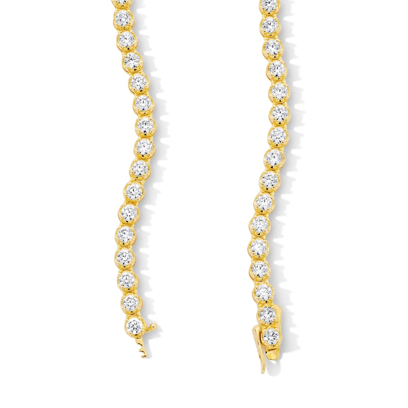 Main Image 3 of 15 CT. T.W. Certified Lab-Grown Diamond Tennis Necklace in 10K Gold (F/VS2) – 20”