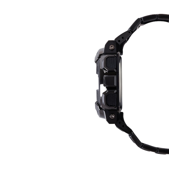 Men's Casio G-Shock Analog-Digital Black Stainless Steel Watch with Gold-Tone Dial (Model: Gm110Bd-1A9)