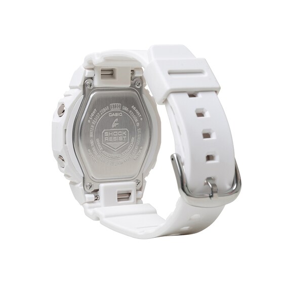 Ladies' Casio G-Shock Analog-Digital White Resin Strap Watch with White Dial (Model: Gmap2100M-7A)