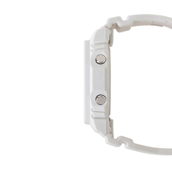 Ladies' Casio G-Shock Analog-Digital White Resin Strap Watch with White Dial (Model: Gmap2100M-7A)