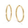 Thumbnail Image 1 of 30.0mm Square Tube Hoop Earrings in Hollow 10K Gold