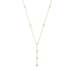 Thumbnail Image 1 of Cube Station “Y” Necklace in Solid 10K Gold - 20”