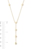 Thumbnail Image 2 of Cube Station “Y” Necklace in Solid 10K Gold - 20”