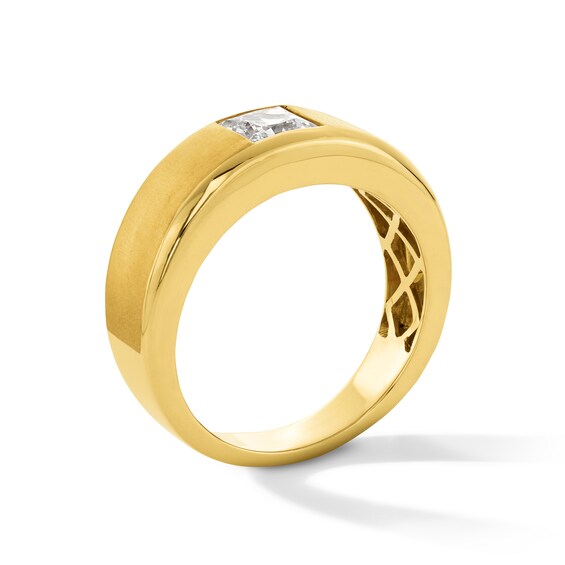 1 CT. Square-Cut Certified Lab-Grown Diamond Solitaire Band in 10K Gold (F/Vs2)