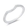 Thumbnail Image 1 of Enchanted Star 1/3 CT. T.W. Certified Lab-Grown Diamond Contour Anniversary Band in 14K White Gold (F/VS2)