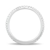 Thumbnail Image 3 of Enchanted Star 1/3 CT. T.W. Certified Lab-Grown Diamond Contour Anniversary Band in 14K White Gold (F/VS2)