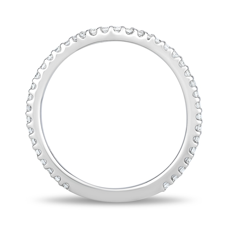 Main Image 3 of Enchanted Star 1/3 CT. T.W. Certified Lab-Grown Diamond Contour Anniversary Band in 14K White Gold (F/VS2)