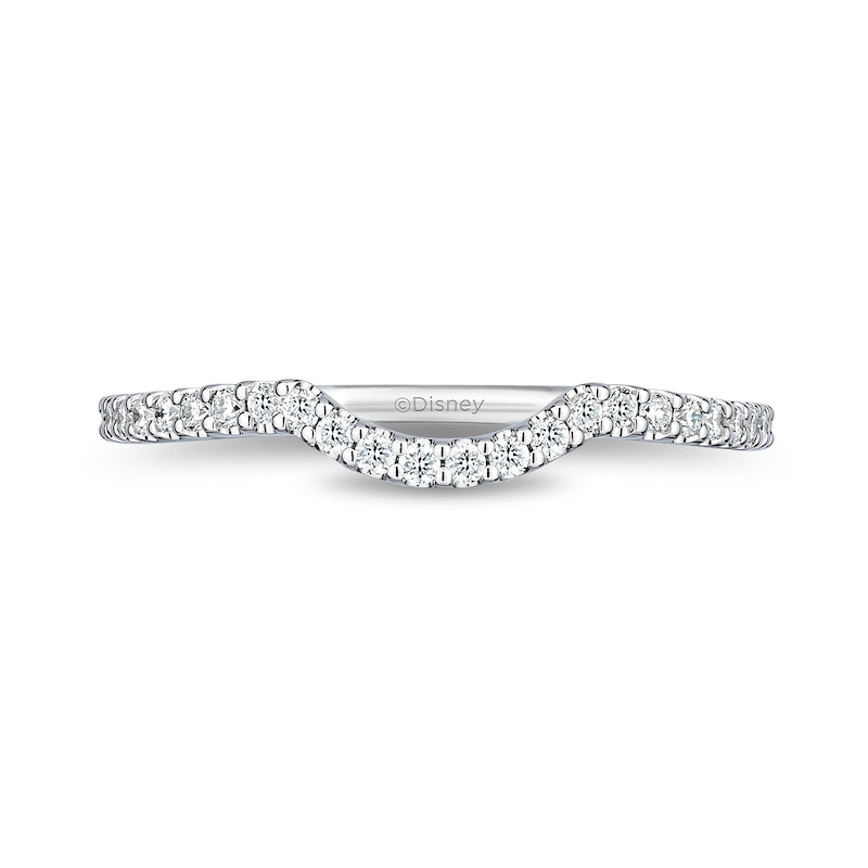 Main Image 4 of Enchanted Star 1/3 CT. T.W. Certified Lab-Grown Diamond Contour Anniversary Band in 14K White Gold (F/VS2)