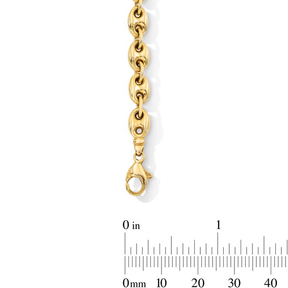 6.0mm Puff Mariner Chain Bracelet in Hollow 10K Gold - 7.5â