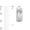 Thumbnail Image 2 of 21.0mm Flat Square Tube Hoop Earrings in Hollow Sterling Silver