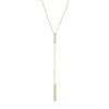 Thumbnail Image 1 of Vertical Bar Drop "Y" Necklace in Solid 10K Gold
