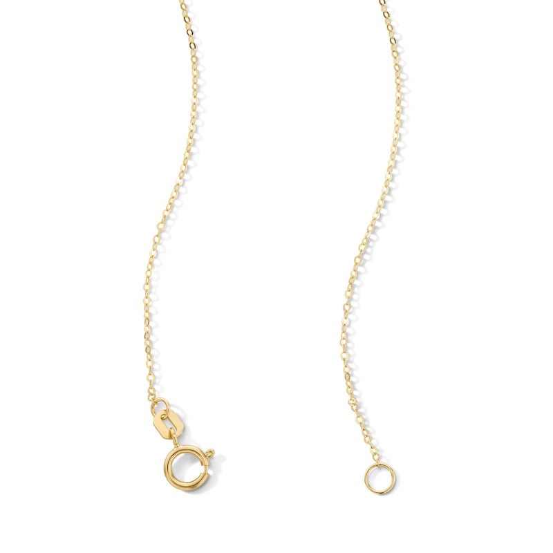 Main Image 3 of Vertical Bar Drop "Y" Necklace in Solid 10K Gold