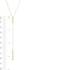 Thumbnail Image 4 of Vertical Bar Drop "Y" Necklace in Solid 10K Gold