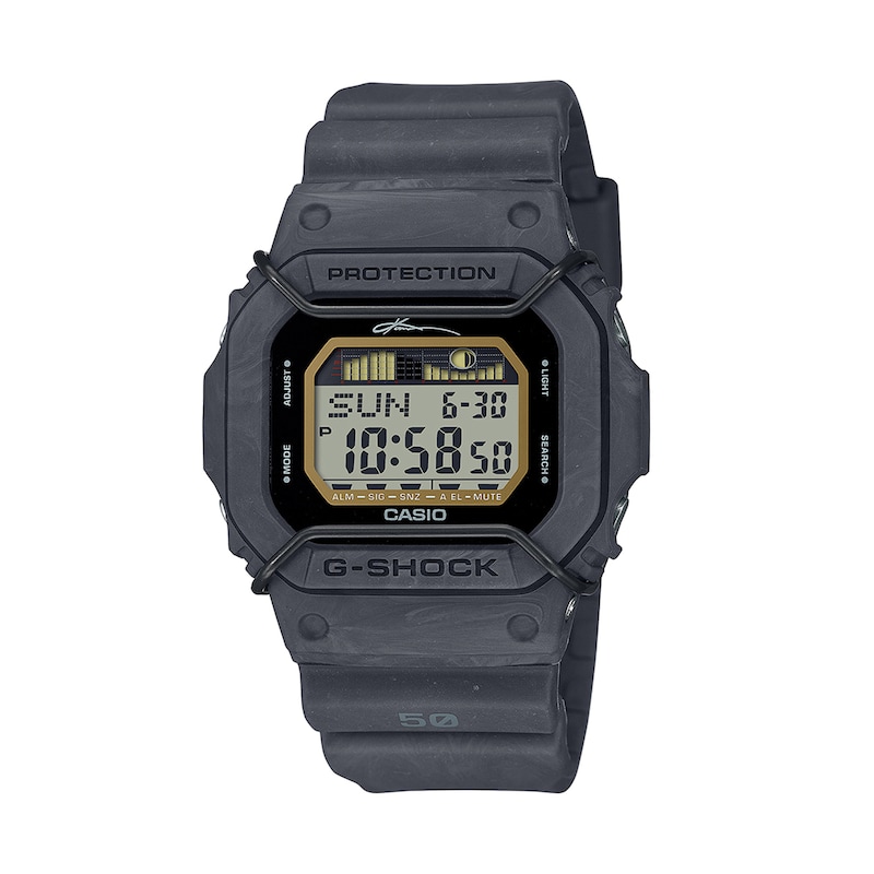 Main Image 1 of Men's Casio G-Shock Kanoa Igarashi Signature Digital Watch with Octagonal Grey Dial (Model: GLX5600KB-1)