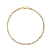 Thumbnail Image 1 of 3.5mm Diamond-Cut Ice Bead Chain Bracelet in Solid 10K Two-Tone Gold - 7.5"
