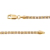 Thumbnail Image 2 of 3.5mm Diamond-Cut Ice Bead Chain Bracelet in Solid 10K Two-Tone Gold - 7.5"