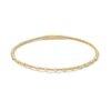 Thumbnail Image 1 of 1/4 CT. T.W. Certified Lab-Grown Diamond Station Flex Bangle in Sterling Silver with 24K Gold Plate (F/VS2)