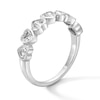 Thumbnail Image 2 of 1 CT. T.W. Heart-Shaped Certified Lab-Grown Diamond Seven Stone Alternating Band in 14K White Gold (F/VS2)