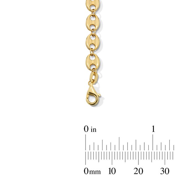 5.0mm Puff Mariner Chain Bracelet in Hollow 14K Gold - 7.5"
