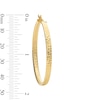 Thumbnail Image 3 of 42.8mm Diamond-Cut Hoop Earrings in Hollow 10K Gold