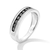 Thumbnail Image 3 of 5/8 CT. T.W. Black Diamond Band in 10K White Gold