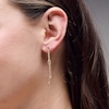 Thumbnail Image 2 of Knotted Dangle Earrings in Hollow 10K Gold