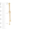 Thumbnail Image 3 of Knotted Dangle Earrings in Hollow 10K Gold