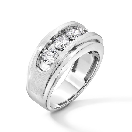 2 CT. T.w. Certified Lab-Grown Diamond Five Stone Band in 10K White Gold (F/Vs2)