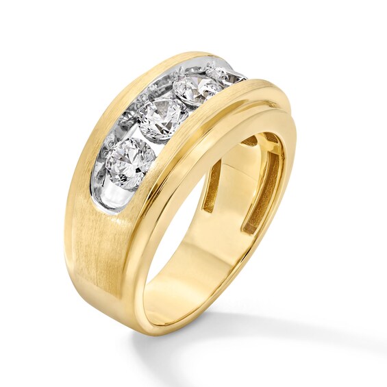 2 CT. T.w. Certified Lab-Grown Diamond Five Stone Band in 10K Gold (F/Vs2)