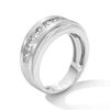 Thumbnail Image 2 of 1 CT. T.W. Diamond Stepped Edge Band in 10K White Gold
