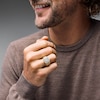 Thumbnail Image 2 of 1 CT. T.W. Square-Shaped Certified Lab-Grown Multi-Diamond Octagon Frame Ring in 10K Gold (F/VS2)