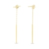 Thumbnail Image 2 of Vertical Bar Drop Earrings in Hollow 10K Gold