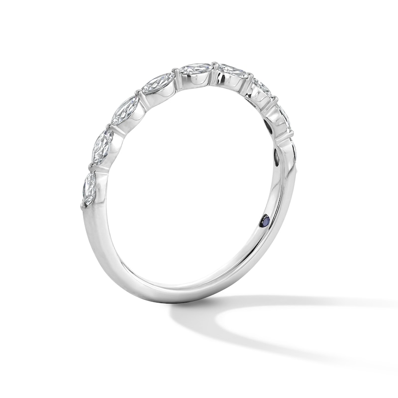 Main Image 2 of Vera Wang Love Collection 1/3 CT. T.W. Marquise-Cut Diamond Nine Stone Anniversary Band in 14K White Gold