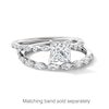 Thumbnail Image 3 of Vera Wang Love Collection 1-1/4 CT. T.W. Princess-Cut Diamond Alternating Shank Engagement Ring in 14K White Gold